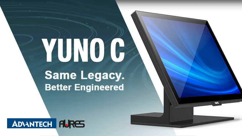 ADVANTECH-AURES Introduces YUNO C: The Next Generation of the Iconic POS Series